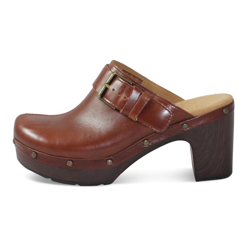 CLARKS Ledella York Convertible Leather Clogs 11M/42.5 (Posh 12) NICE!